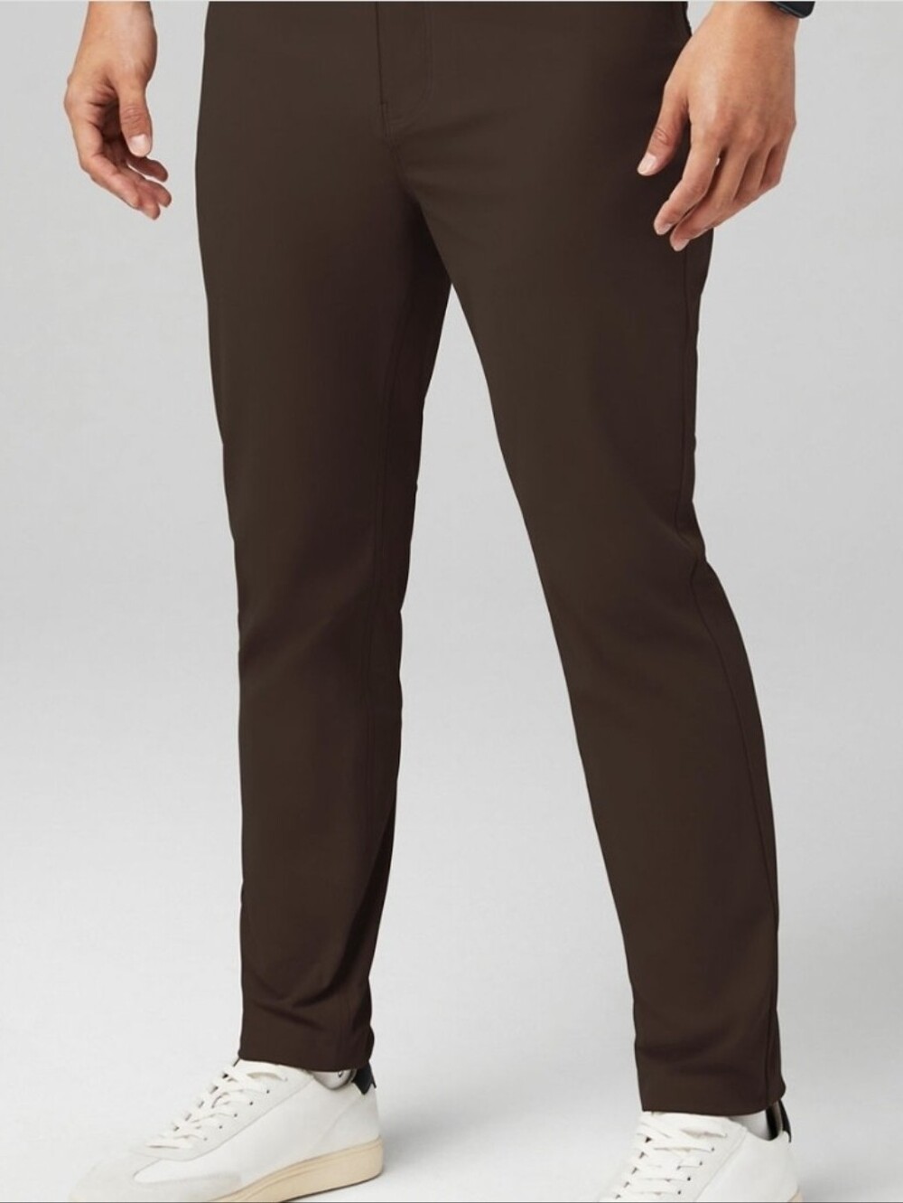 Fabletics Mens Brown The Don 5-Pocket Pant 36x32 NWT